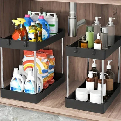 Under-Sink Double Slot Organizer