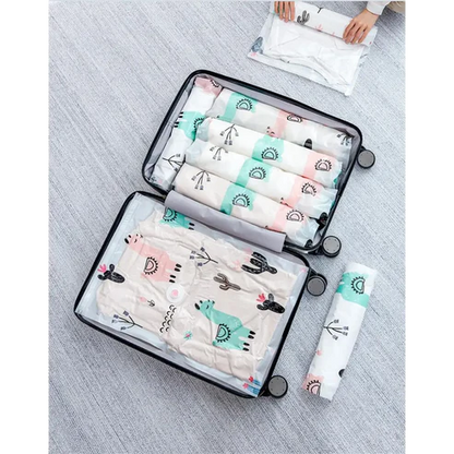 Reusable Vacuum Storage Bags + Powerful Electric Pump Included